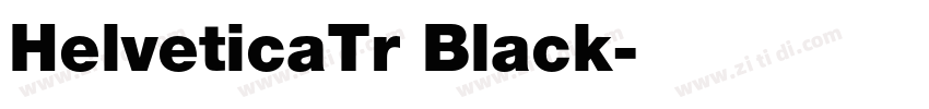 HelveticaTr Black字体转换